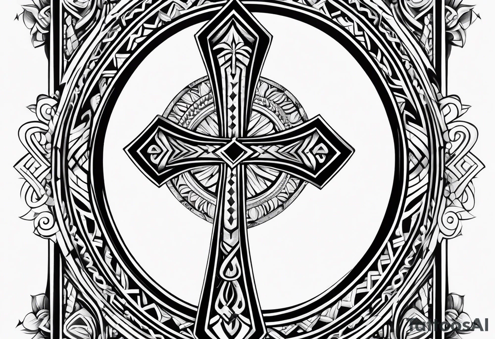 ankh for tribal tattoo idea