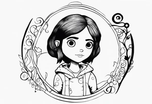 Coraline tattoo idea