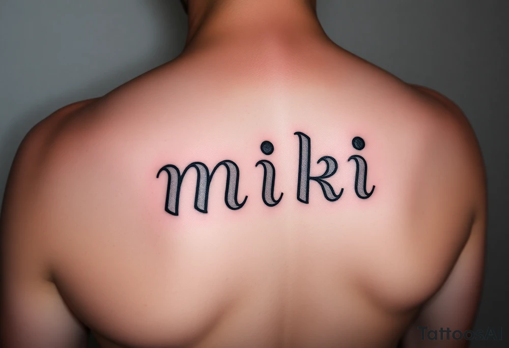 miki tattoo idea