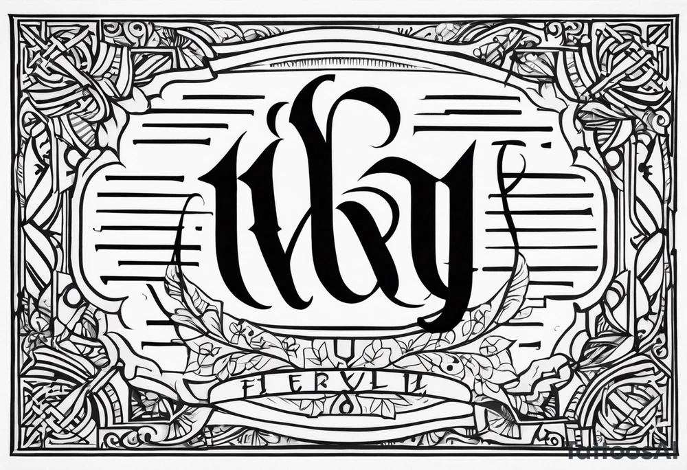 christian hebrew tattoo idea