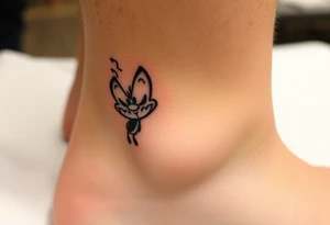 Drippy cartoon character tattoo idea