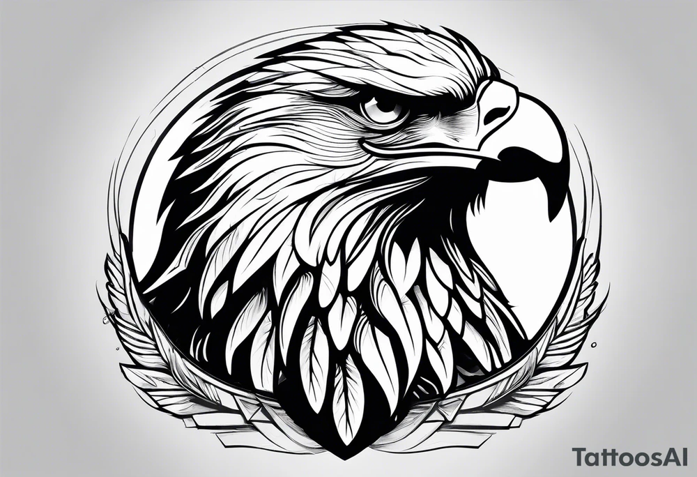 Eagle wing for arm tattoo idea