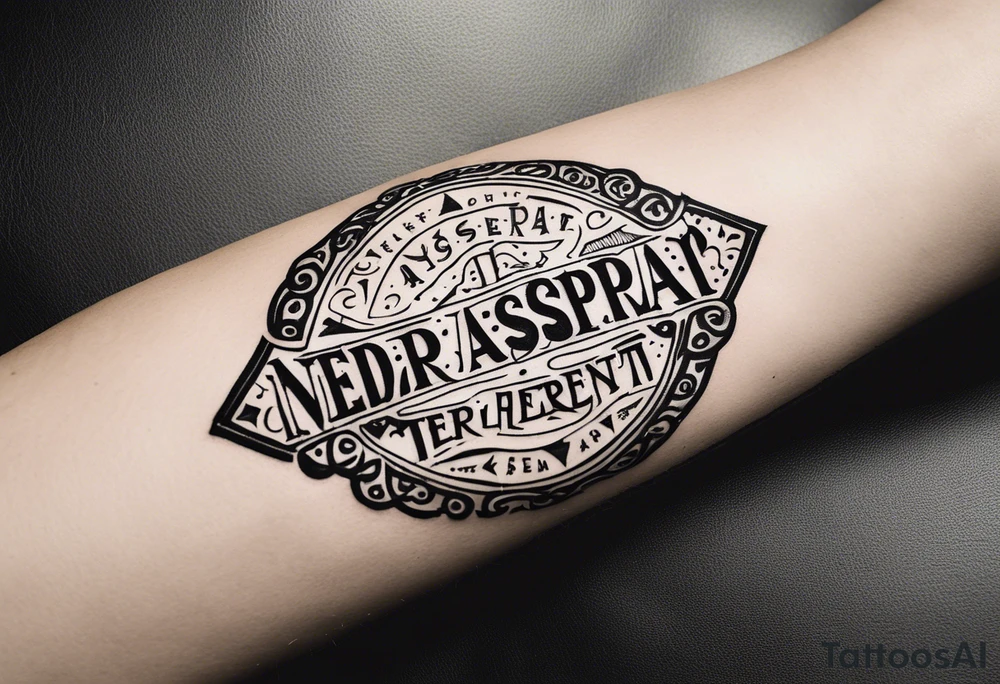 Ned Aspera Terrent tattoo idea