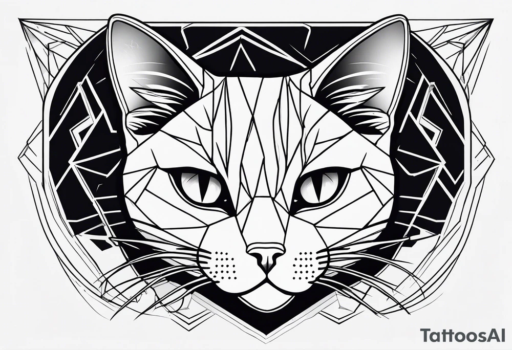 Black Cat tattoo idea