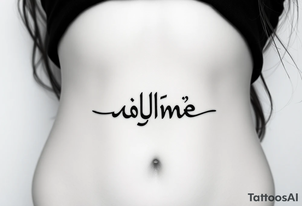 Ahmee as a script tattoo idea