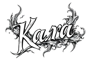 The name Kara tattoo idea