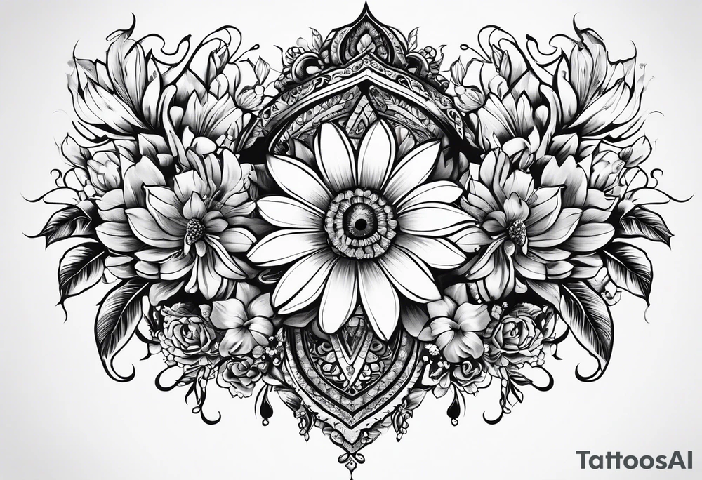 พระแม่มารีดอกบัวนก tattoo idea