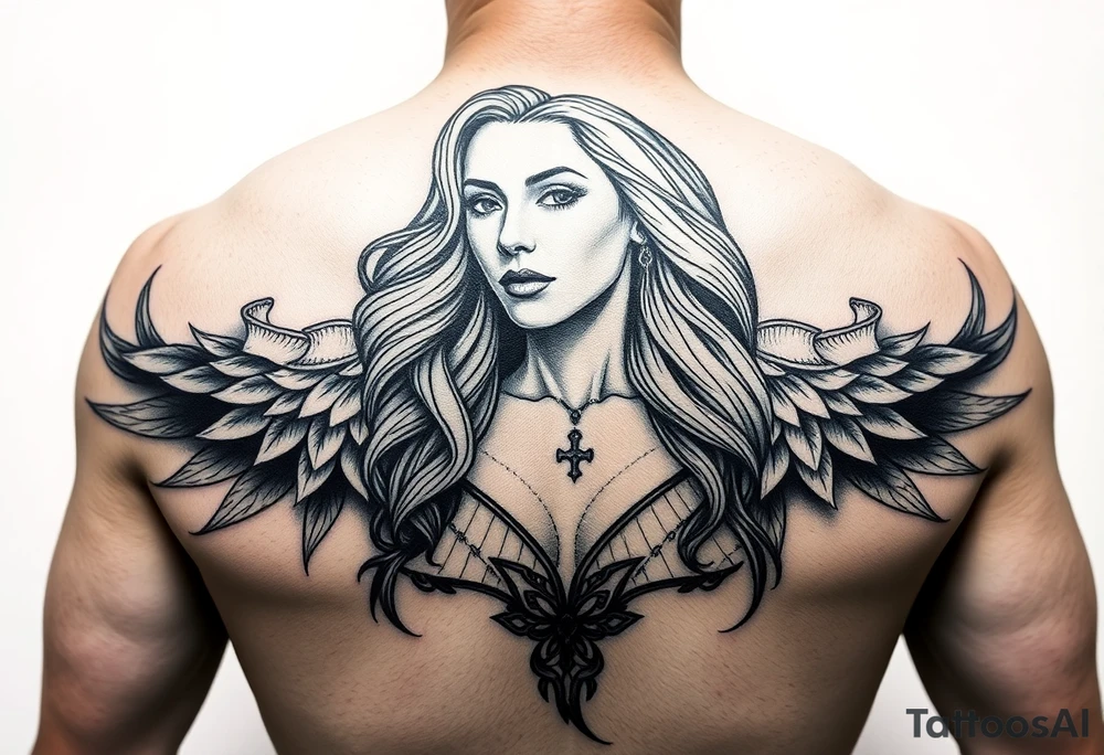 Hot saint Barbra tattoo idea