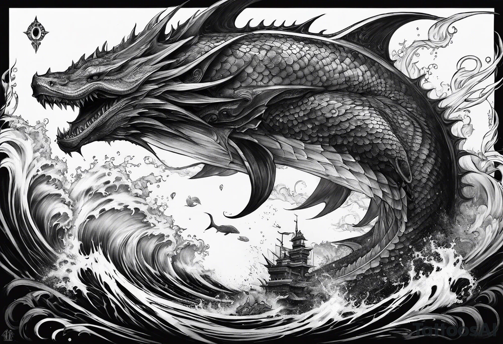 Leviathan from final fantasy tattoo idea