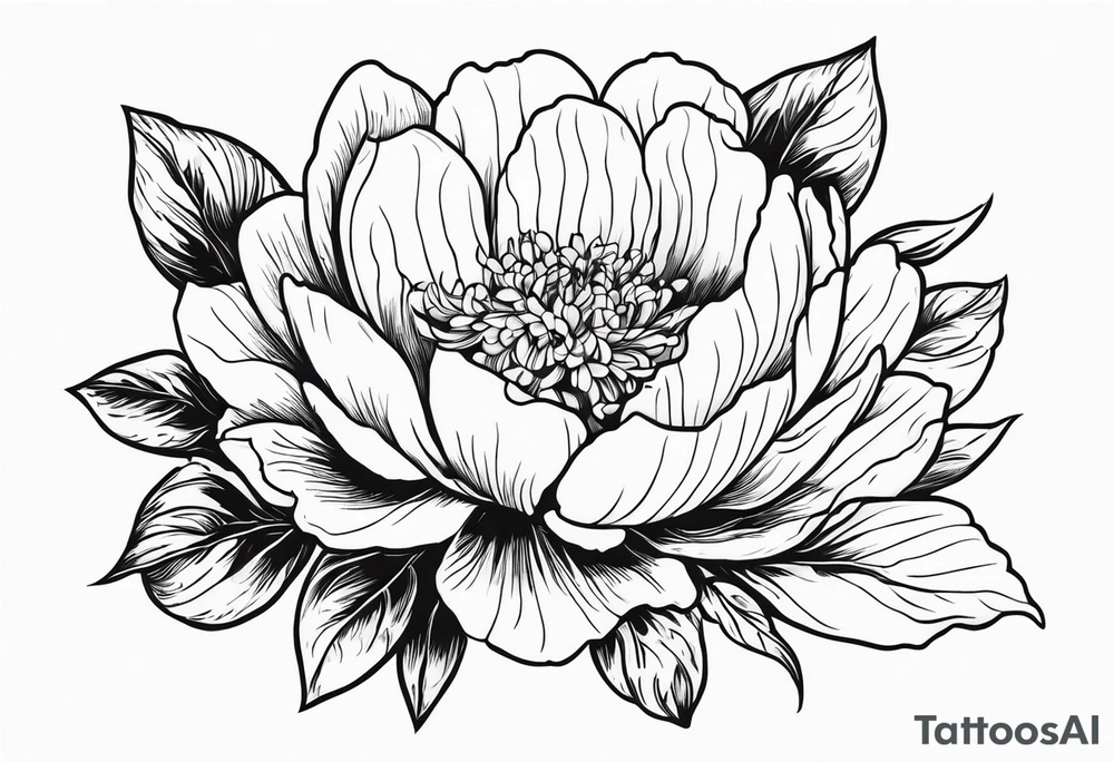 make me a black and white tattoo that has one of each following flowers peony, carnation, daffodil, daphne, dahlia, desiree, daisy and rose tattoo idea