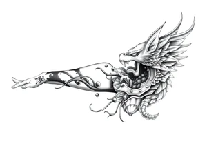 Give  me a Asian tatto that is very big for the for arm make it a cultural thing for my arm tattoo idea