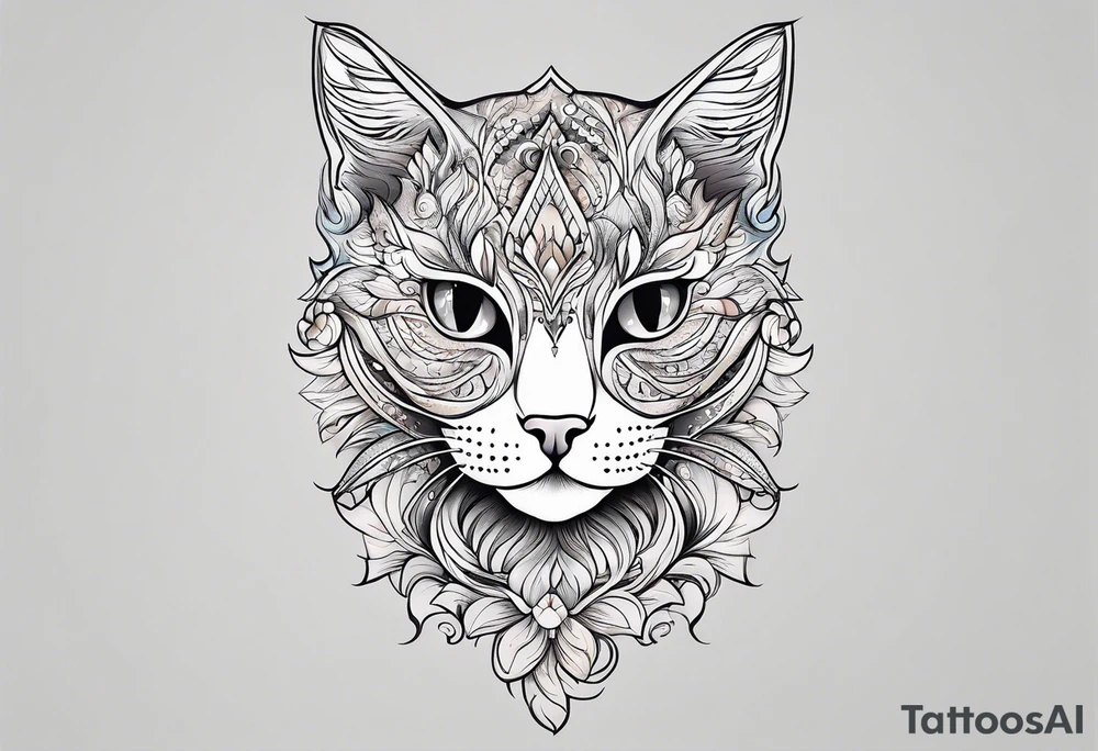 hairless cat tattoo idea