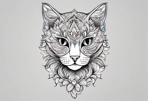 hairless cat tattoo idea