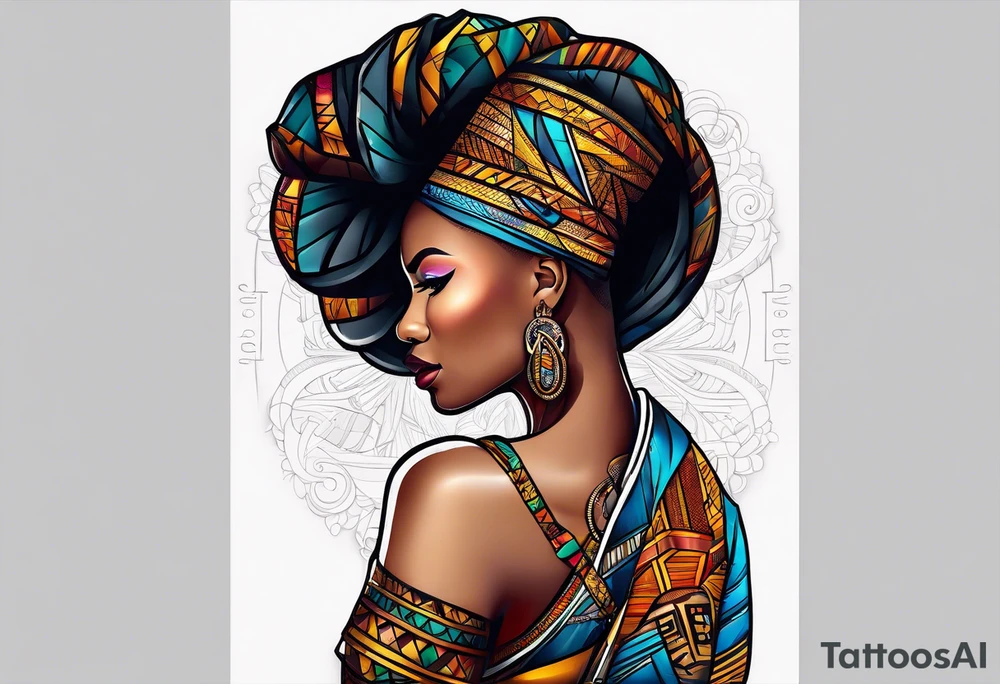 African continent tattoo idea