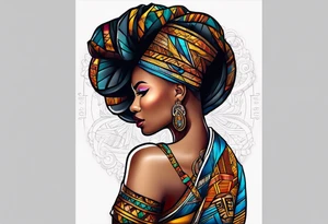 African continent tattoo idea