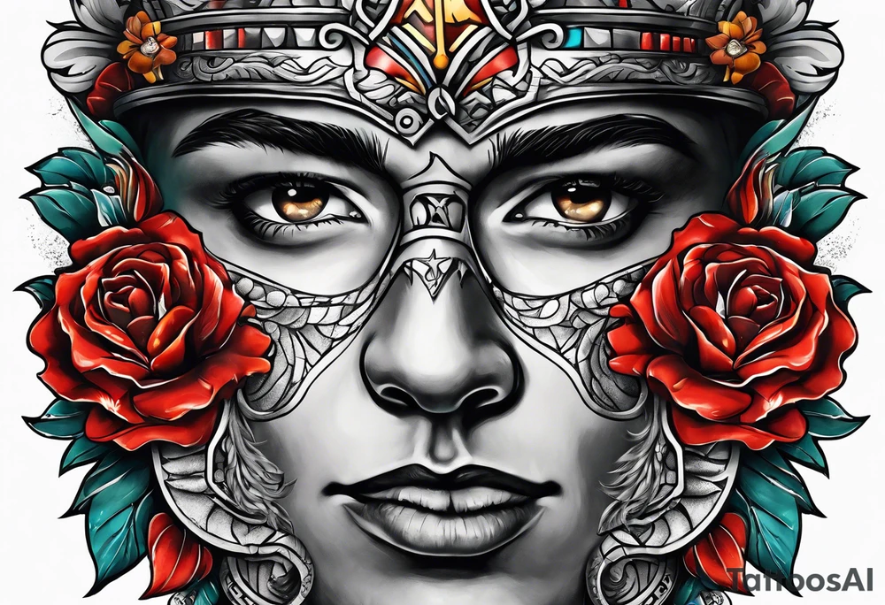 A sleeve inspired by Madrid, Porto, Washington DC, Porto Alegre, Crete, and Wisconsin tattoo idea