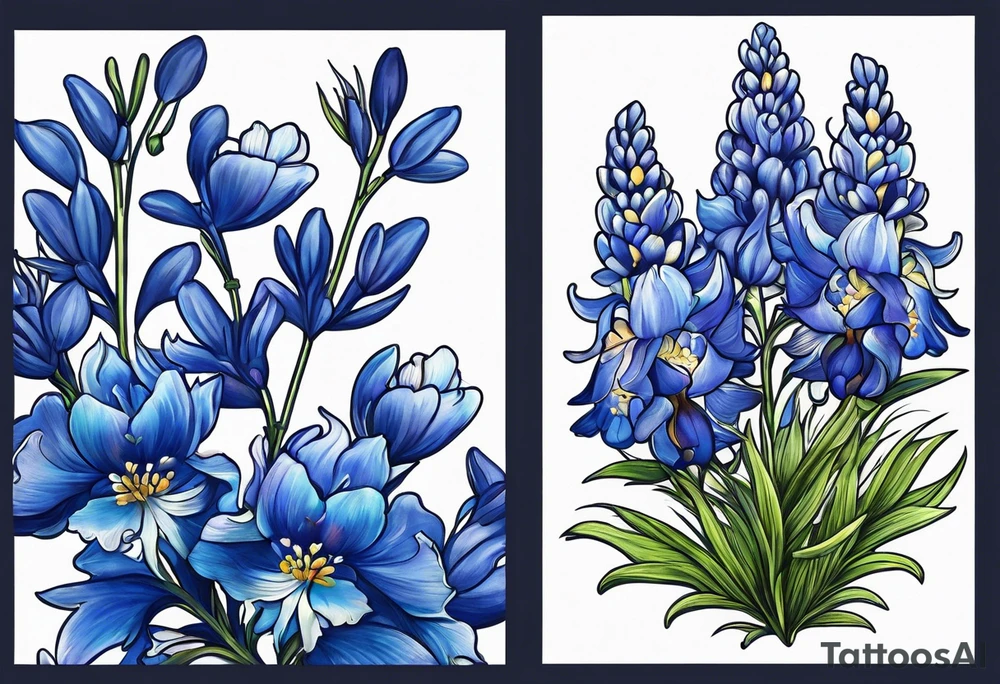 Bluebonnets tattoo idea