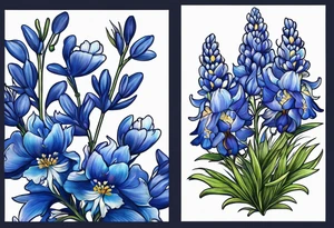 Bluebonnets tattoo idea