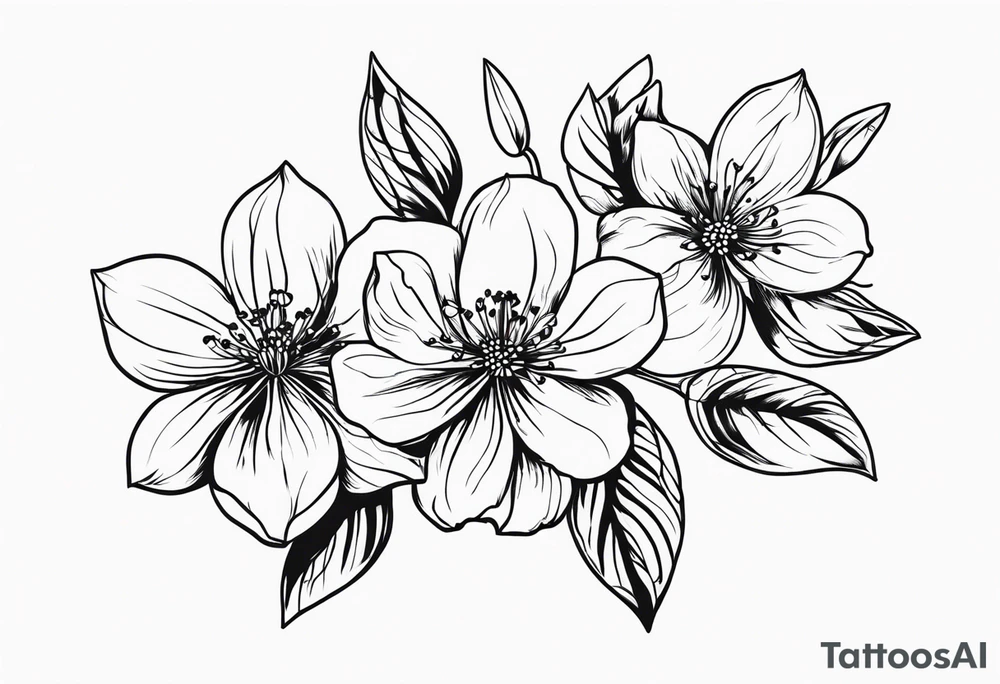 Flores de cerejeira tattoo idea