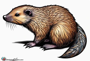Australian Platypus, Echidna, Wombat & pygmy Sugar Glider tattoo idea