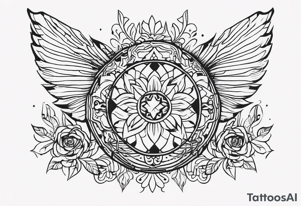 козерог демон накаченный воинственный tattoo idea