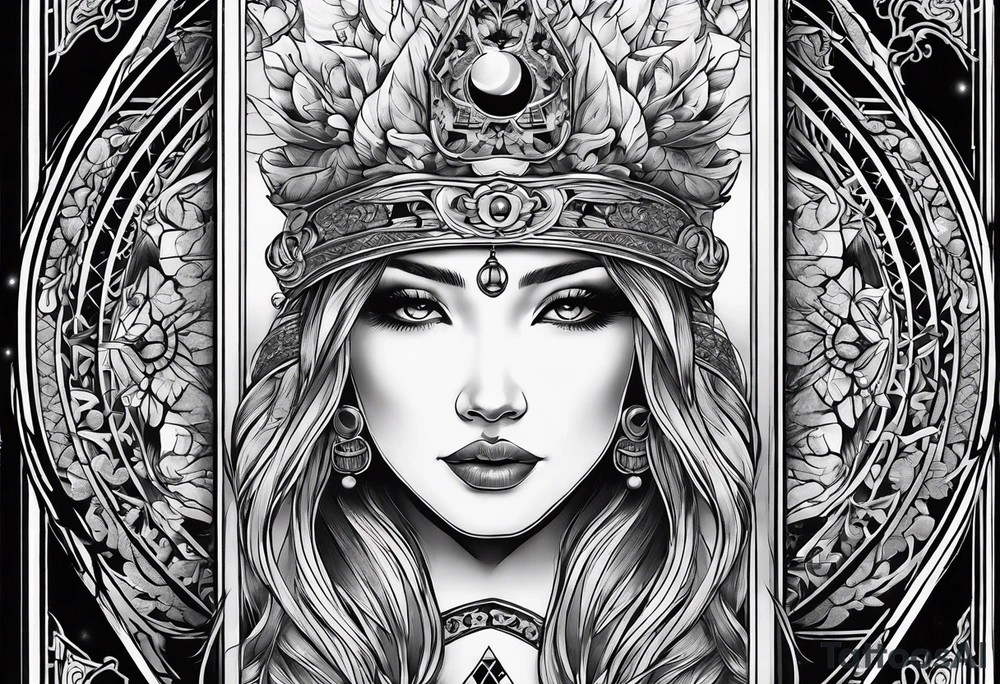 tarot card tattoo idea