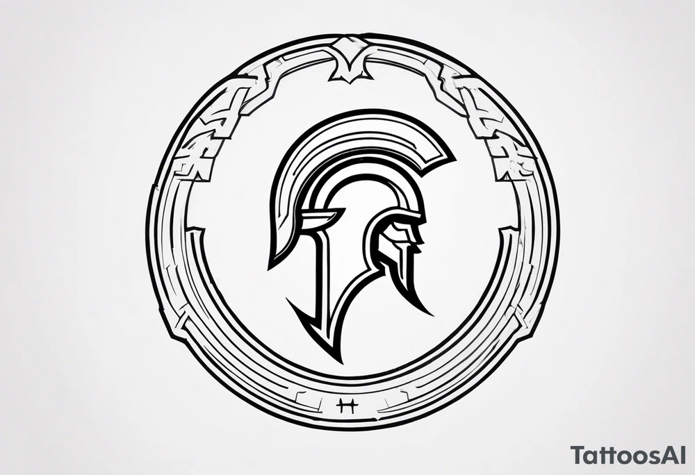 Ancient spartan symbol tattoo tattoo idea