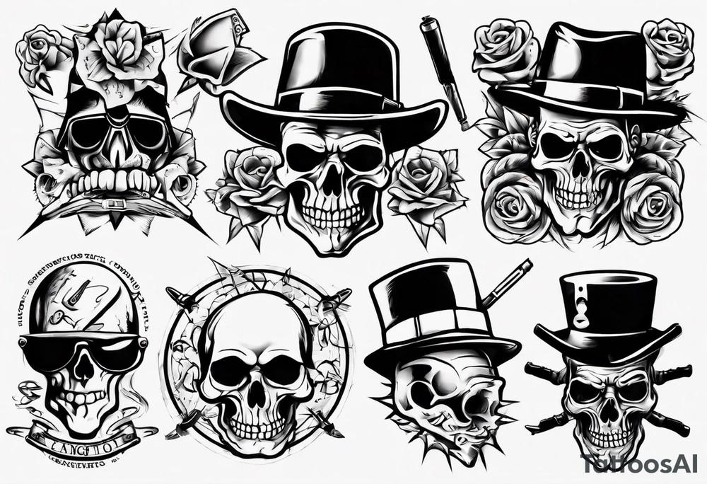 oldschool gangster tattoo idea