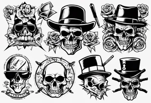 oldschool gangster tattoo idea