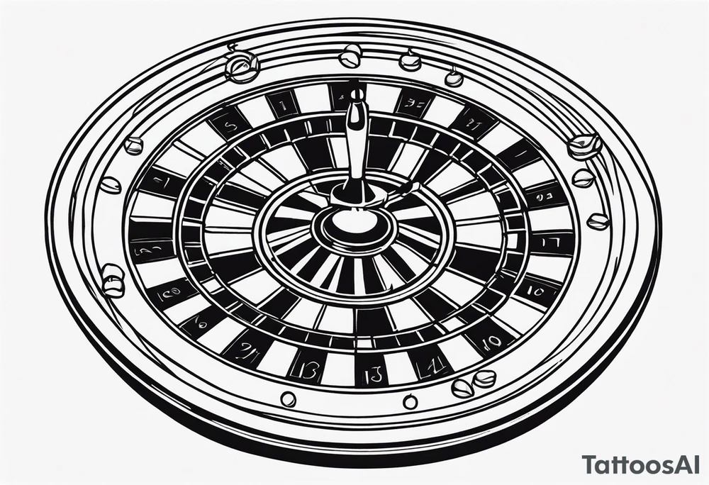 Roulette tattoo idea
