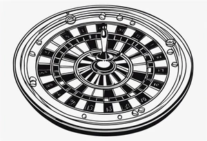 Roulette tattoo idea