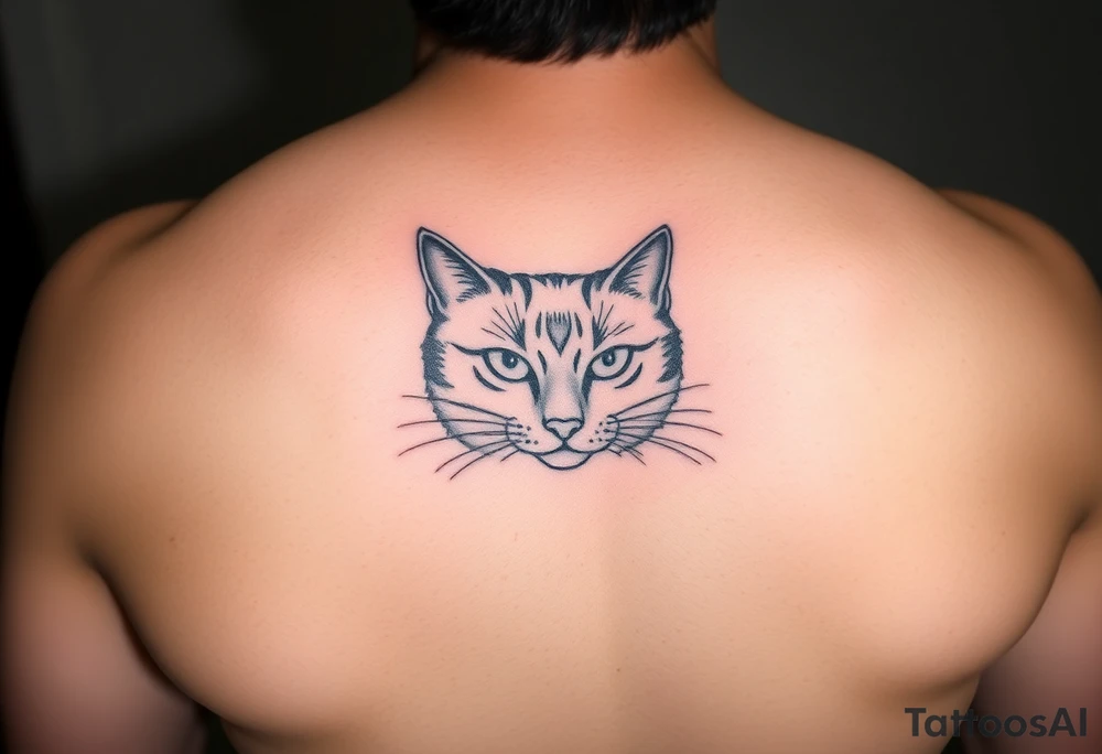 black cat tattoo idea