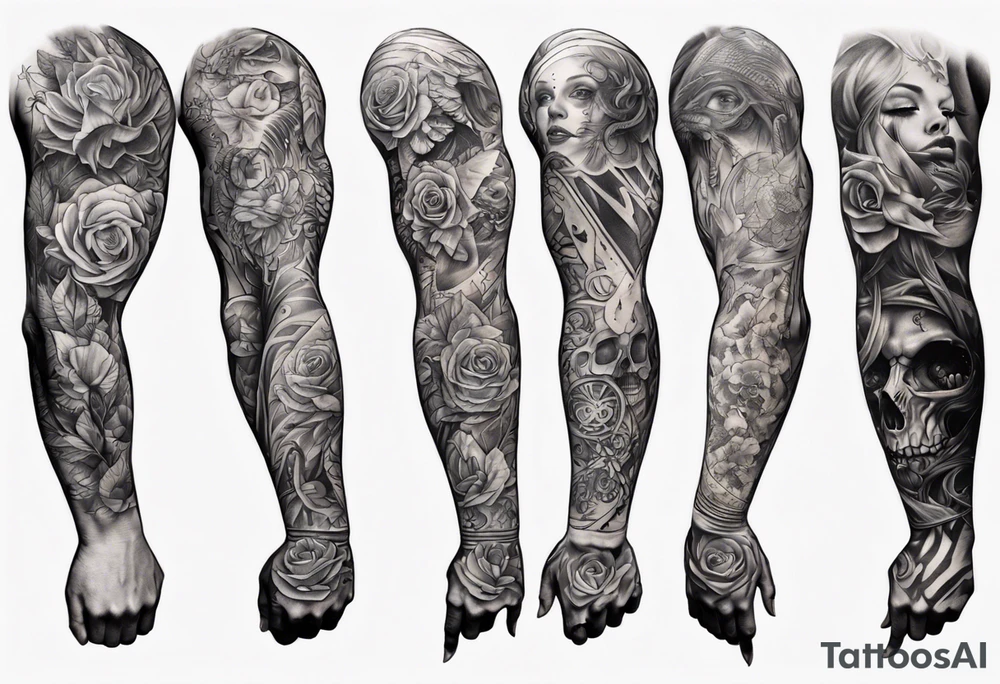 Half-sleeve arm tattoo tattoo idea