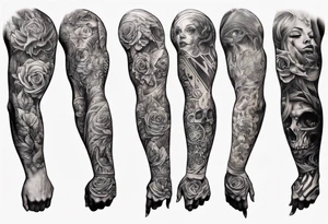 Half-sleeve arm tattoo tattoo idea