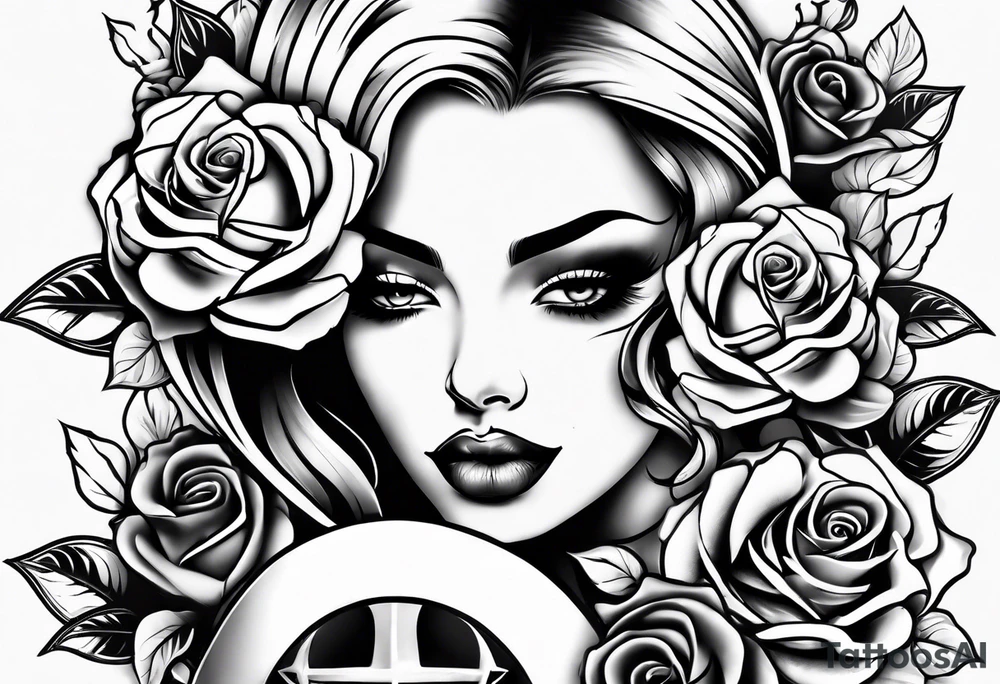 arm sleeve eyes smoke roses top to bottom tattoo idea