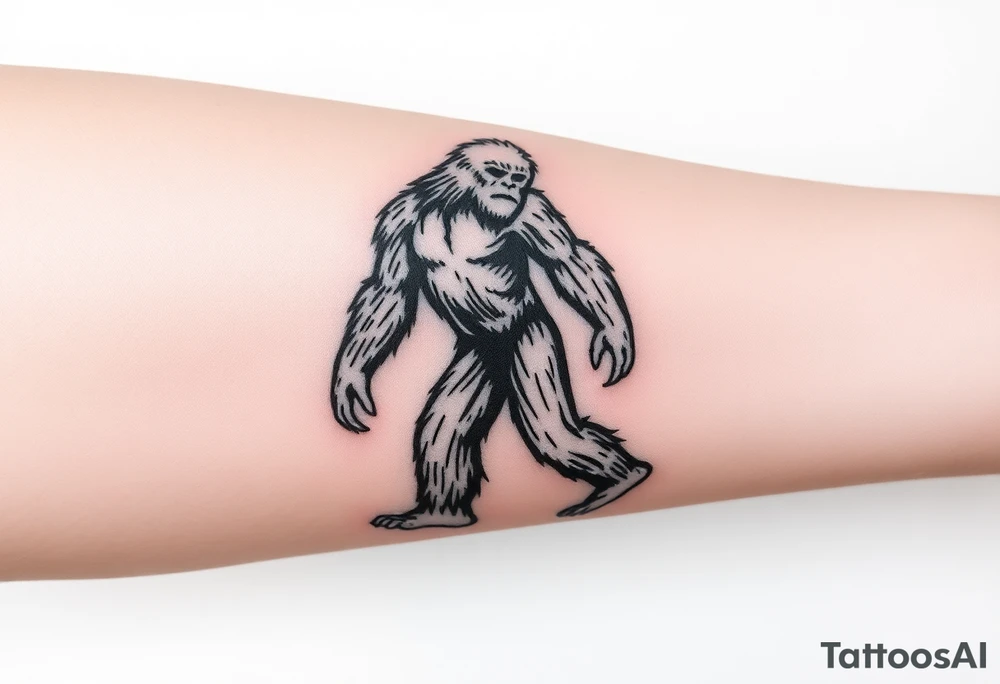 Bigfoot tattoo idea