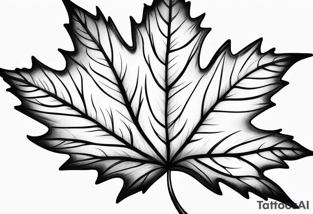 maple leaf tattoo idea