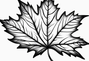 maple leaf tattoo idea