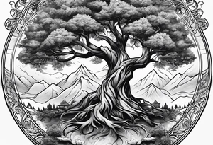 Family tree tattoo idea