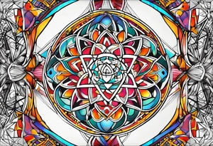 sacred geometry tattoo idea