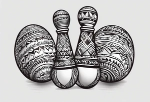 Two Cuban shaking maracas. tattoo idea