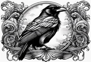 addiction recovery ravens tattoo idea