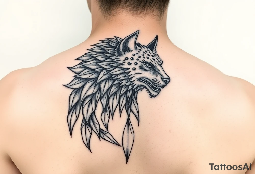 Freya nordycka bogini piękny tatuaż skrzydła klatka piersiowa pomysł tattoo idea