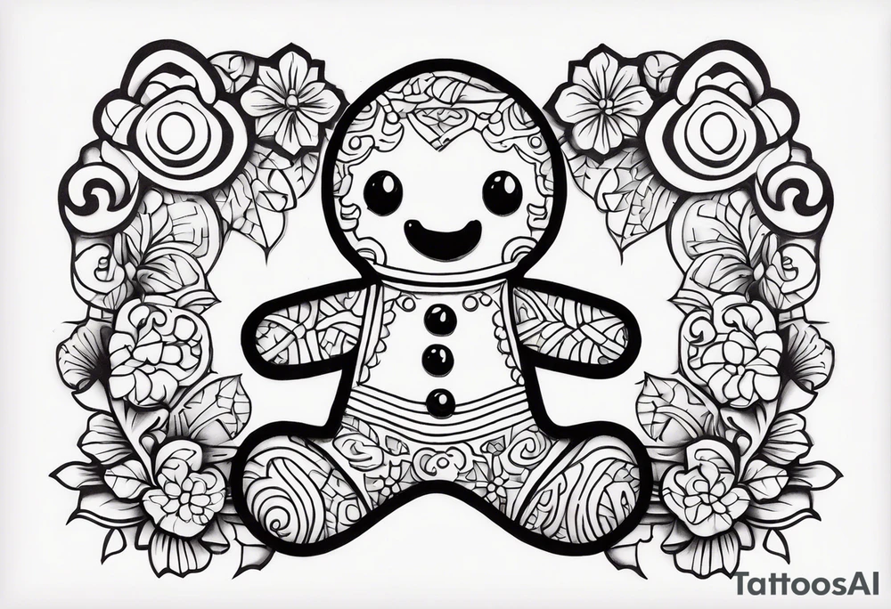 GINGERBREAD MAN tattoo idea