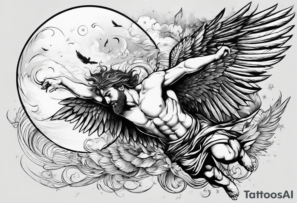 icarus falling from the sky tattoo idea