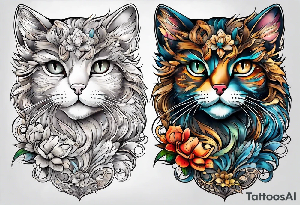 Cat tattoo idea