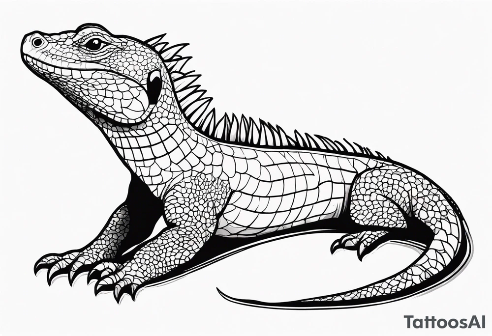 Goanna tattoo idea