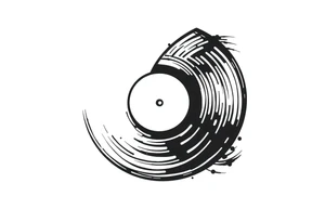 vinyl record tattoo idea