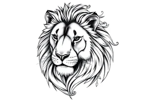 Mom lion tattoo idea