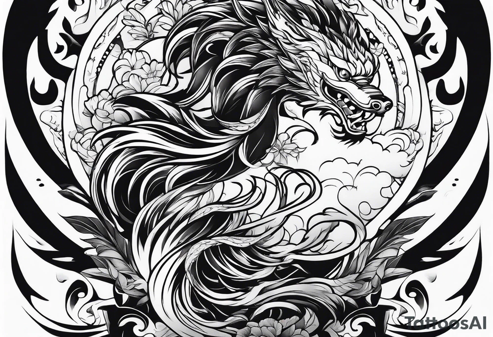 Traditional Japanese tattoo representation of consistency tattoo idea